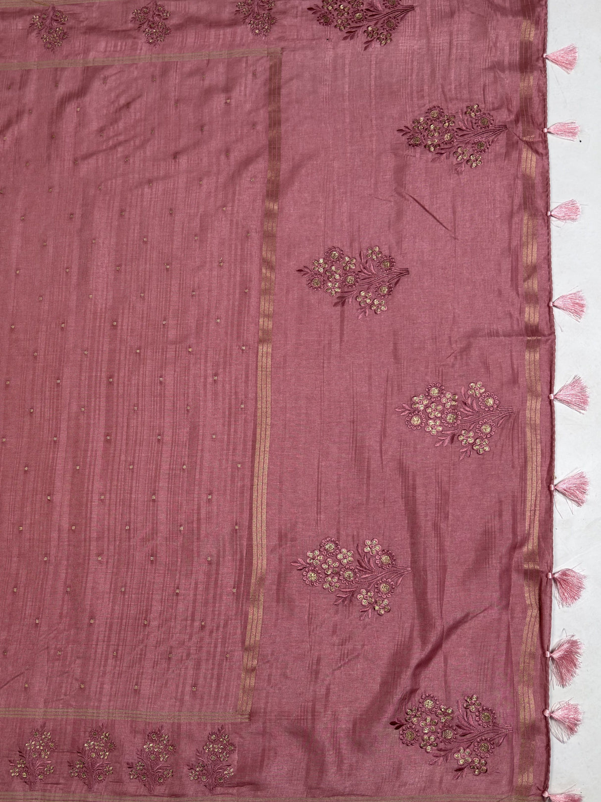 MIMOSA Saree Saree — pallu and zari work detail