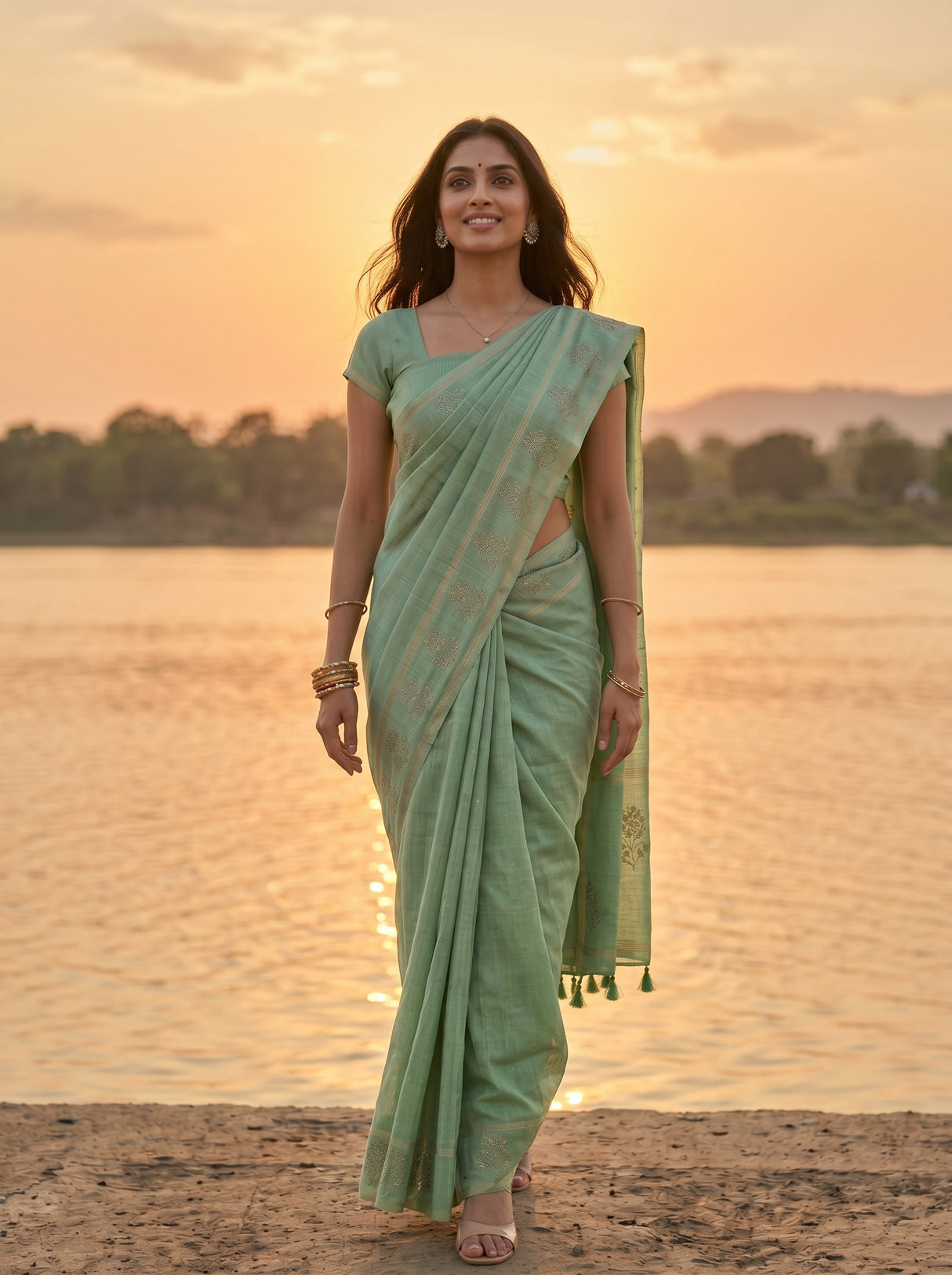 MIMOSA Saree Saree — pose 6 styling detail