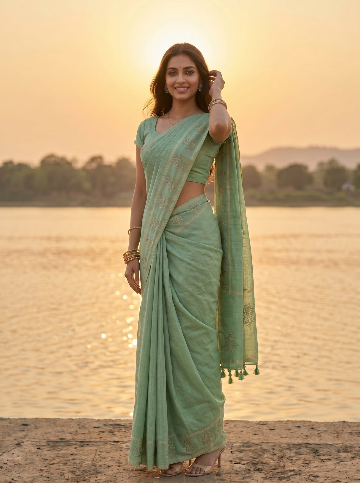 MIMOSA Saree Saree — pose 9 styling detail