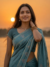 MIMOSA Saree Saree — pose 10 styling detail