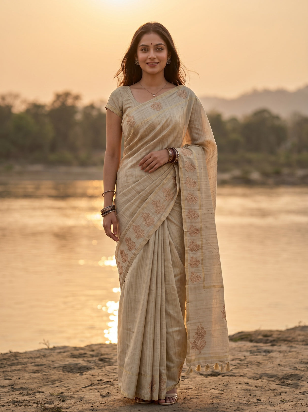 MIMOSA Saree Saree — front view on mannequin