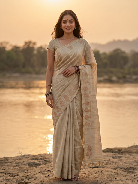 MIMOSA Saree Saree — front view on mannequin