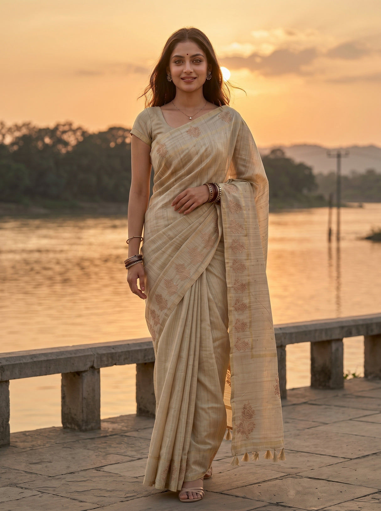 MIMOSA Saree Saree — pose 6 styling detail
