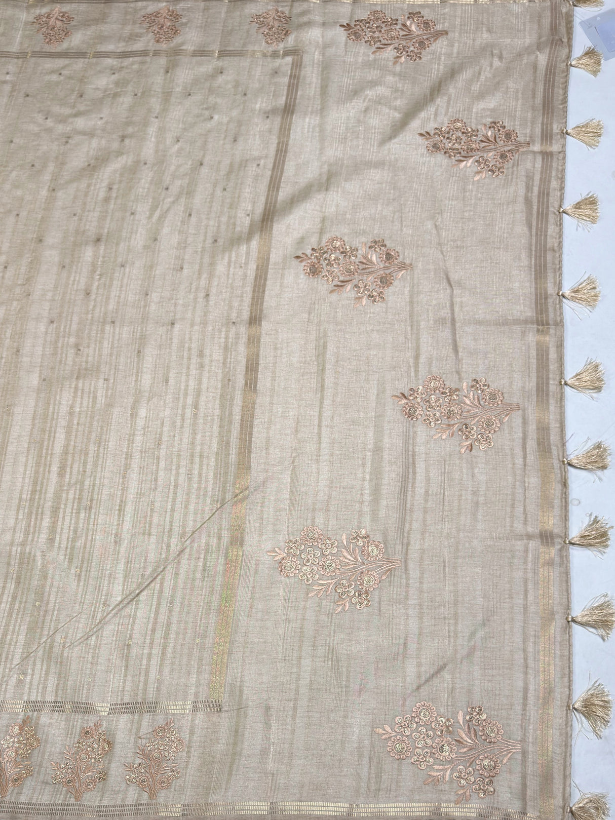 MIMOSA Saree Saree — pallu and zari work detail