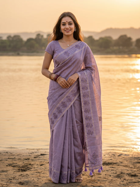 MIMOSA Saree Saree — front view on mannequin
