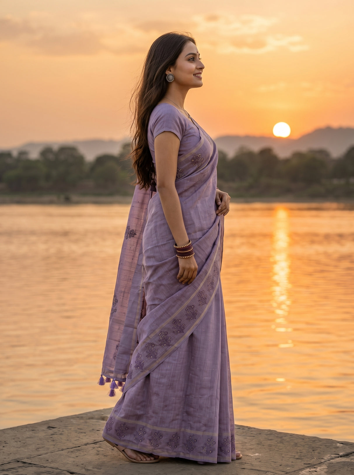 MIMOSA Saree Saree — pose 3 styling detail