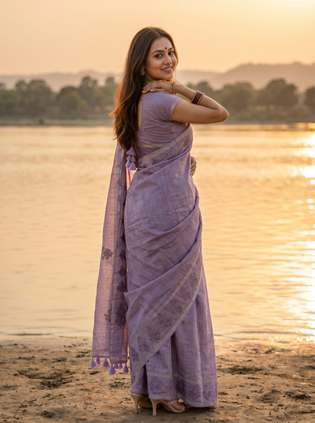 MIMOSA Saree Saree — pose 7 styling detail