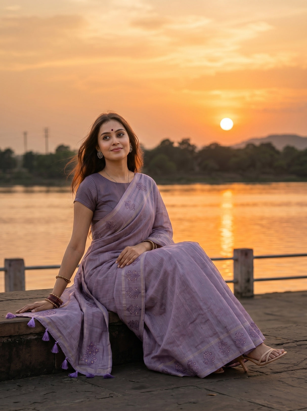 MIMOSA Saree Saree — pose 8 styling detail