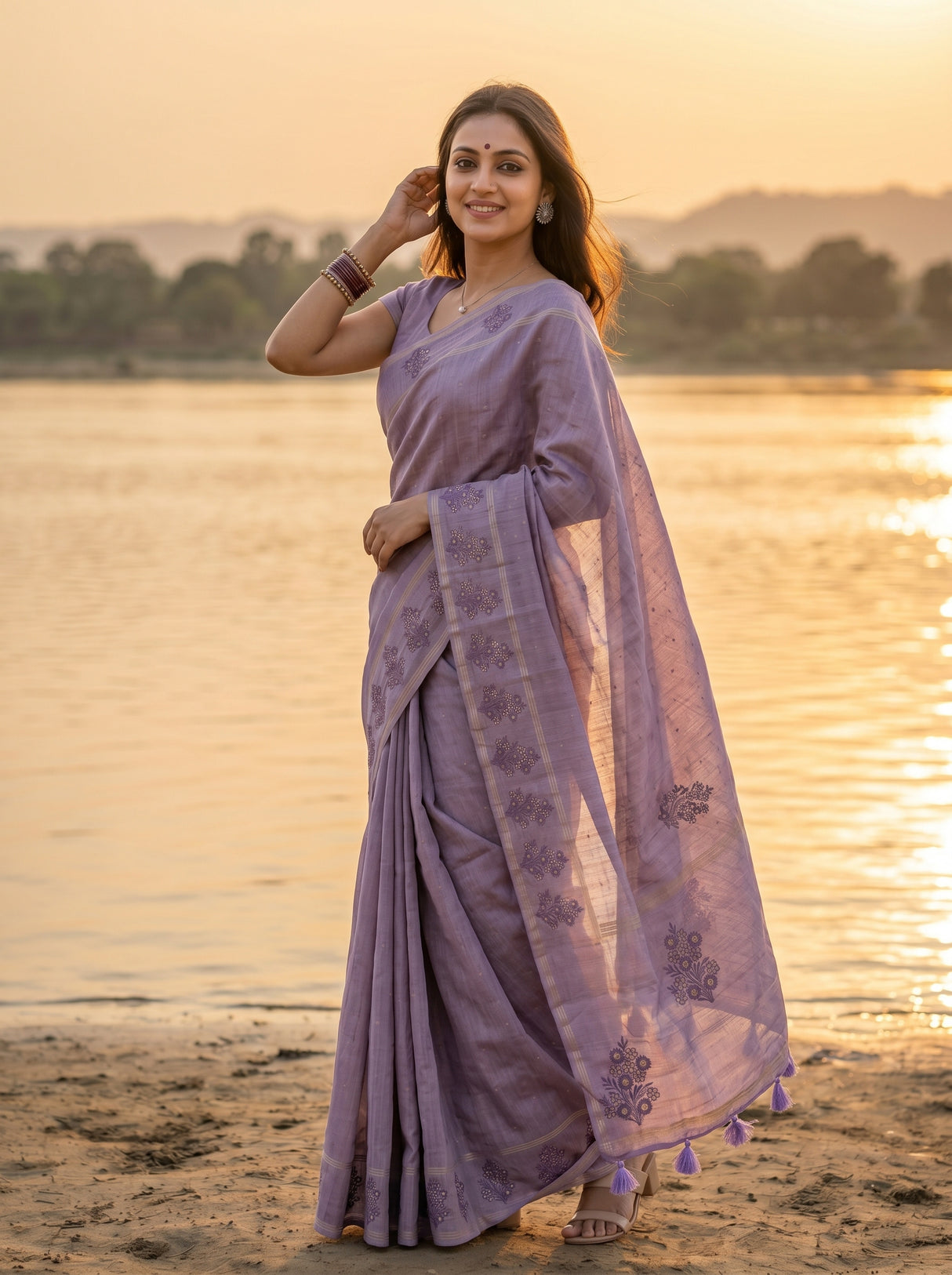 MIMOSA Saree Saree — pose 9 styling detail