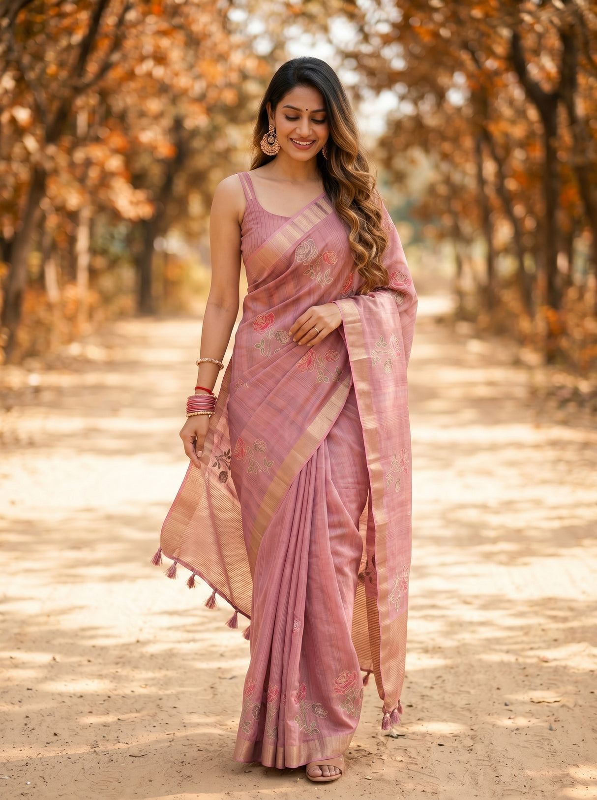 MIMOSA Saree Saree — pose 6 styling detail