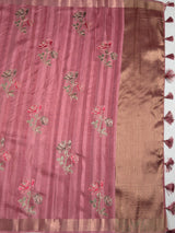 MIMOSA Saree Saree — pallu and zari work detail
