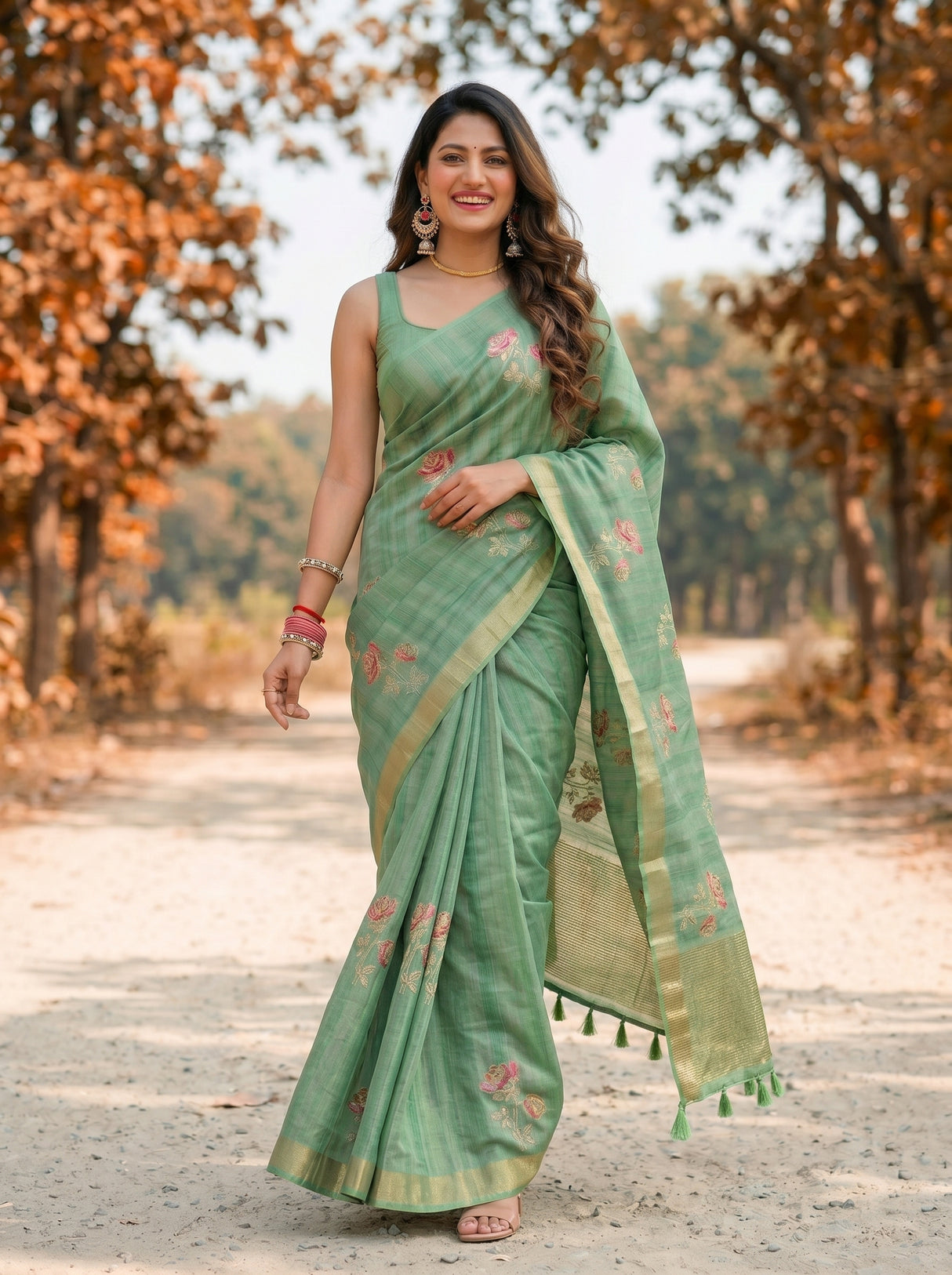 MIMOSA Saree Saree — pose 6 styling detail