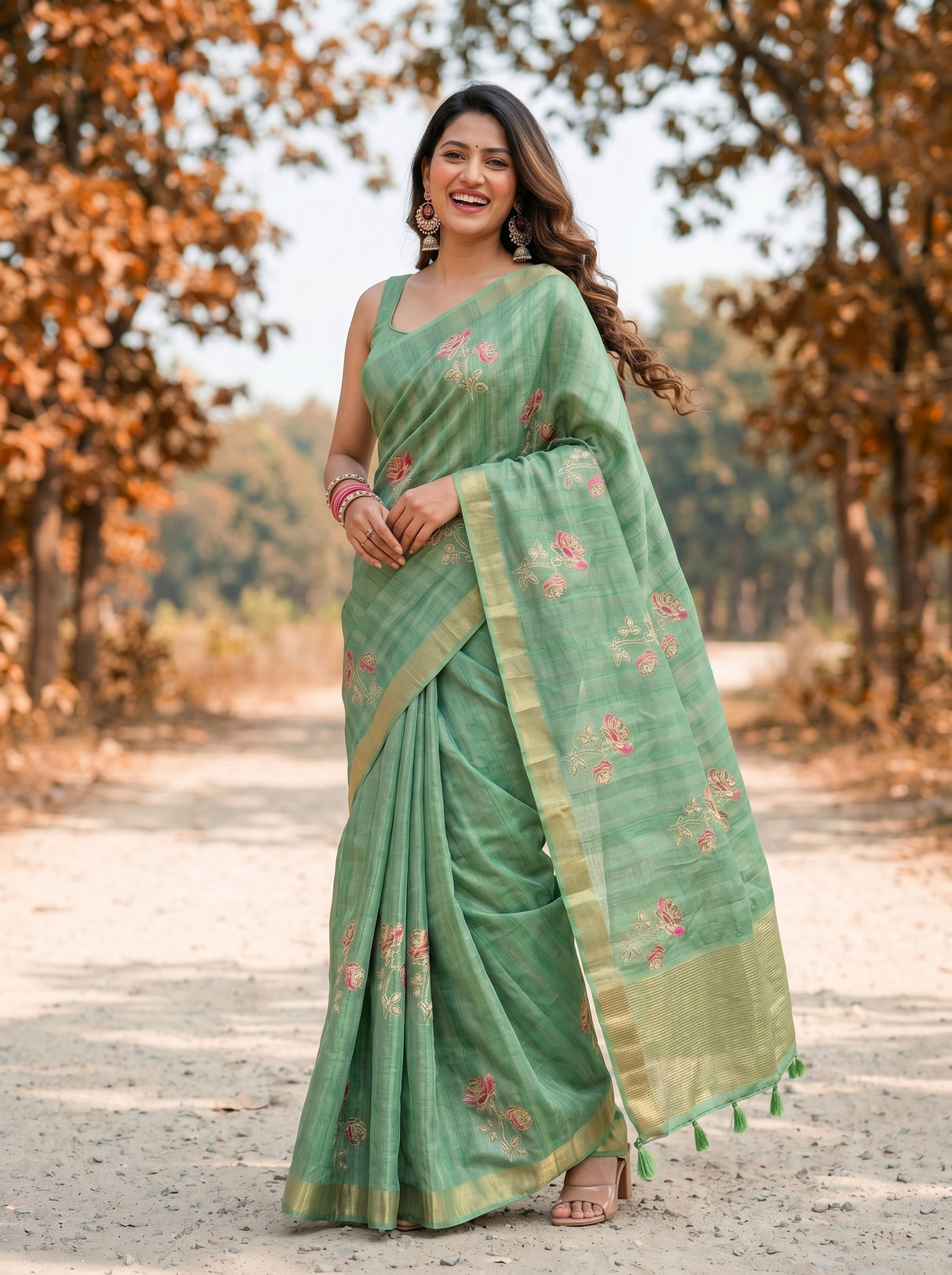 MIMOSA Saree Saree — pose 9 styling detail