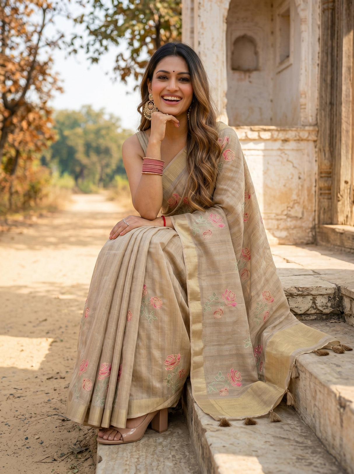MIMOSA Saree Saree — pose 8 styling detail