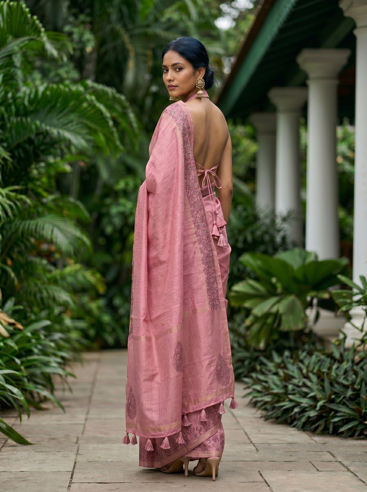 MIMOSA Gajari Saree Saree — pose 7 styling detail