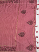 MIMOSA Gajari Saree Saree — pallu and zari work detail