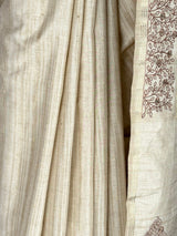 MIMOSA Tussar Saree Saree — fleets shot full lifestyle