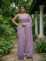 MIMOSA Violet Saree Saree — pose 4 styling detail