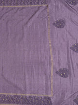 MIMOSA Violet Saree Saree — pallu and zari work detail