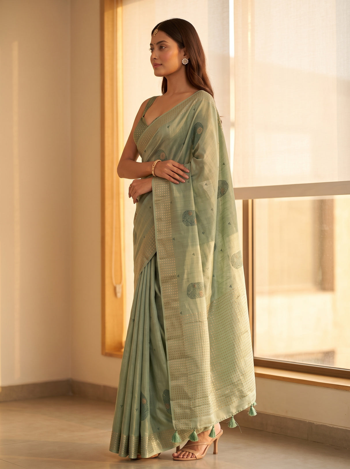 MIMOSA Saree Saree — pose 3 styling detail
