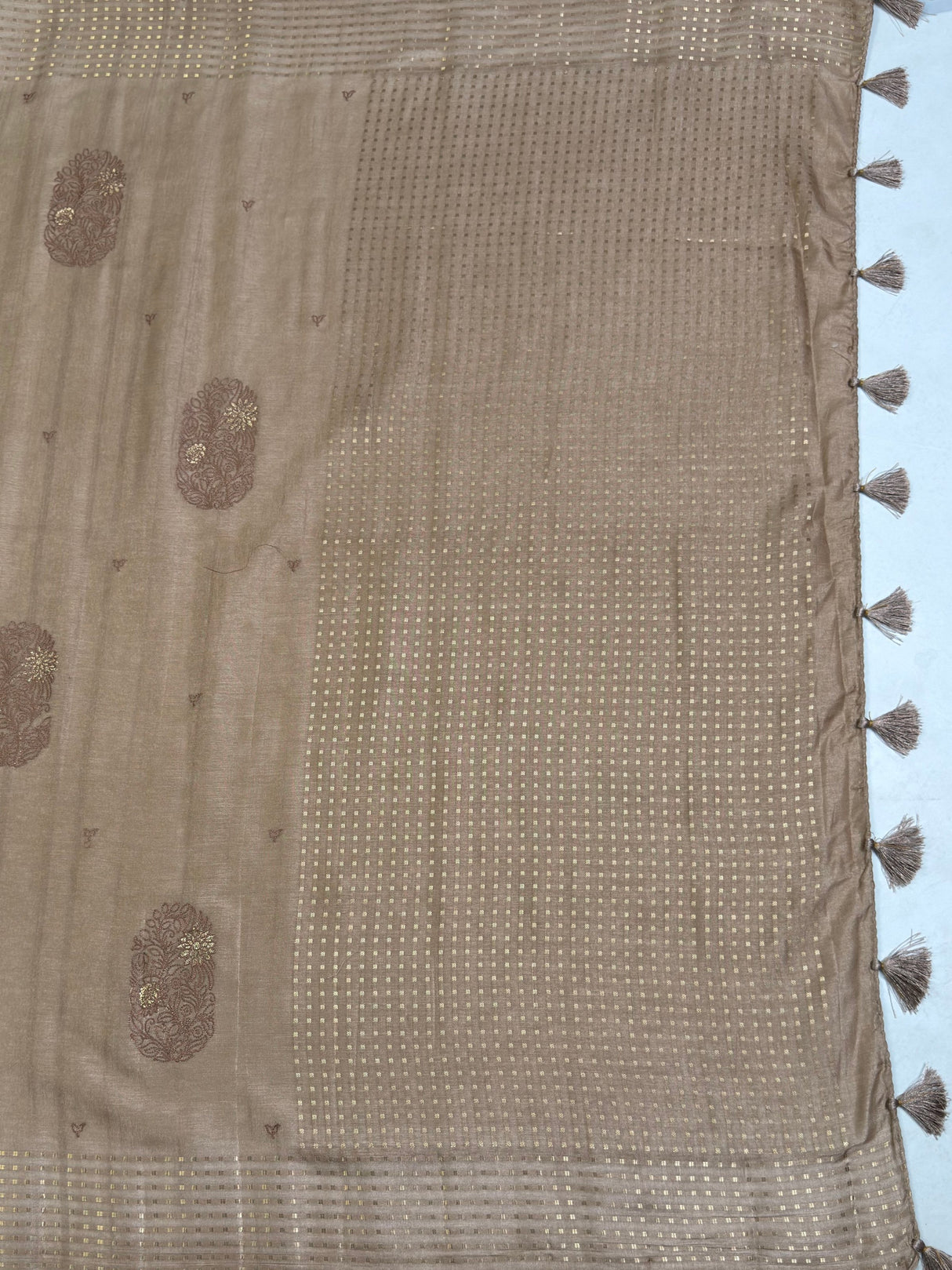 MIMOSA Saree Saree — pallu and zari work detail