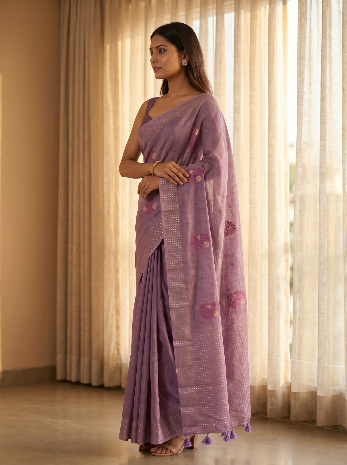 MIMOSA Saree Saree — pose 3 styling detail