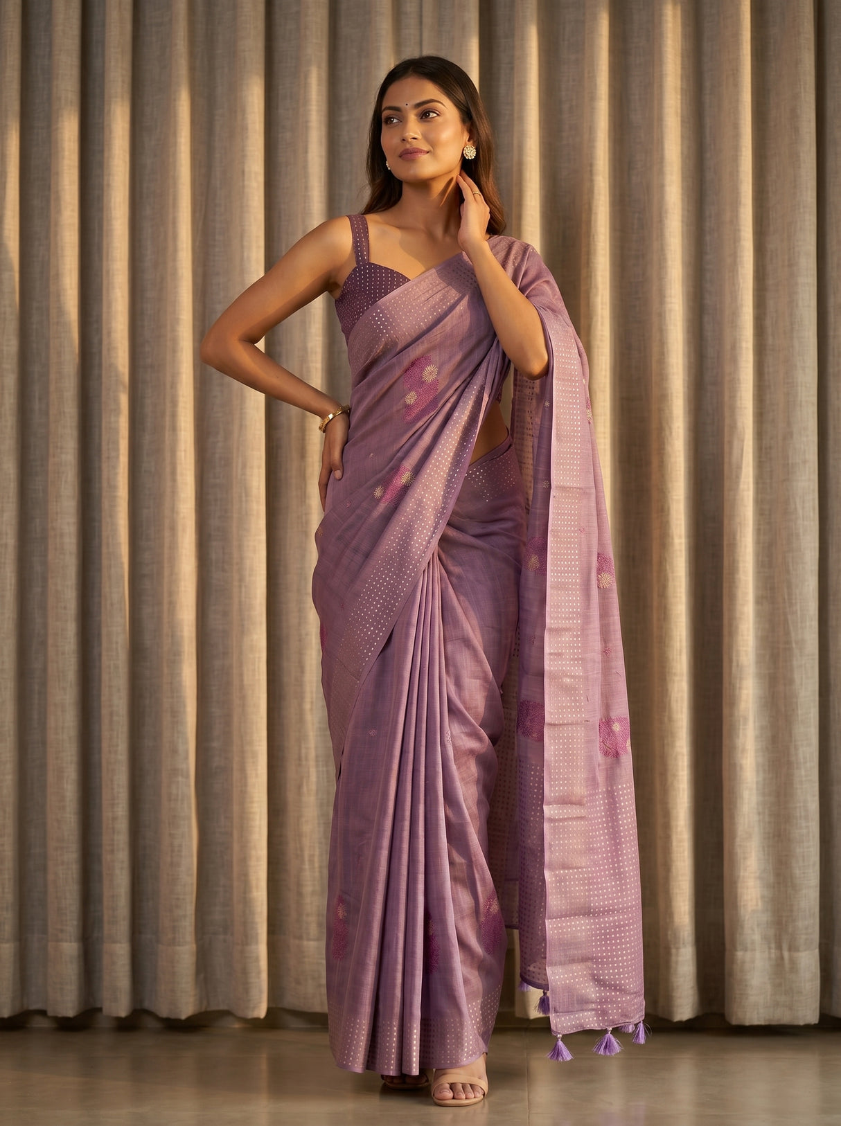 MIMOSA Saree Saree — pose 4 styling detail