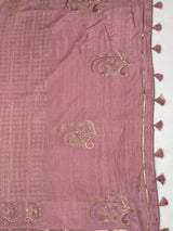 MIMOSA Gajari Banarasi Art Silk Saree — pallu and zari work detail