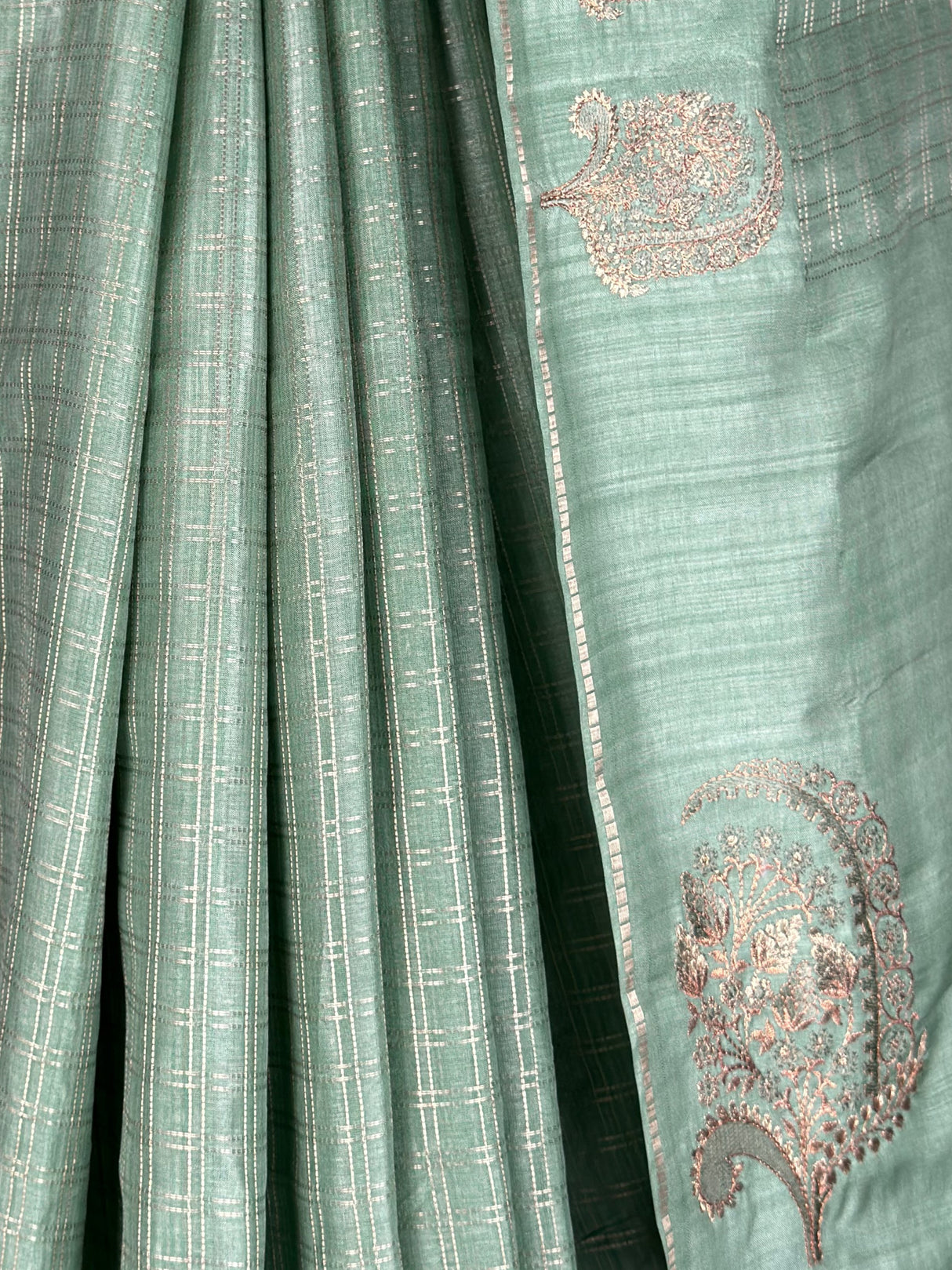 MIMOSA Pista Banarasi Art Silk Saree — fleets shot full lifestyle