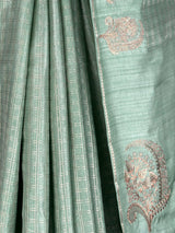 MIMOSA Pista Banarasi Art Silk Saree — fleets shot full lifestyle