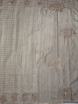 MIMOSA Tussar Banarasi Art Silk Saree — pallu and zari work detail