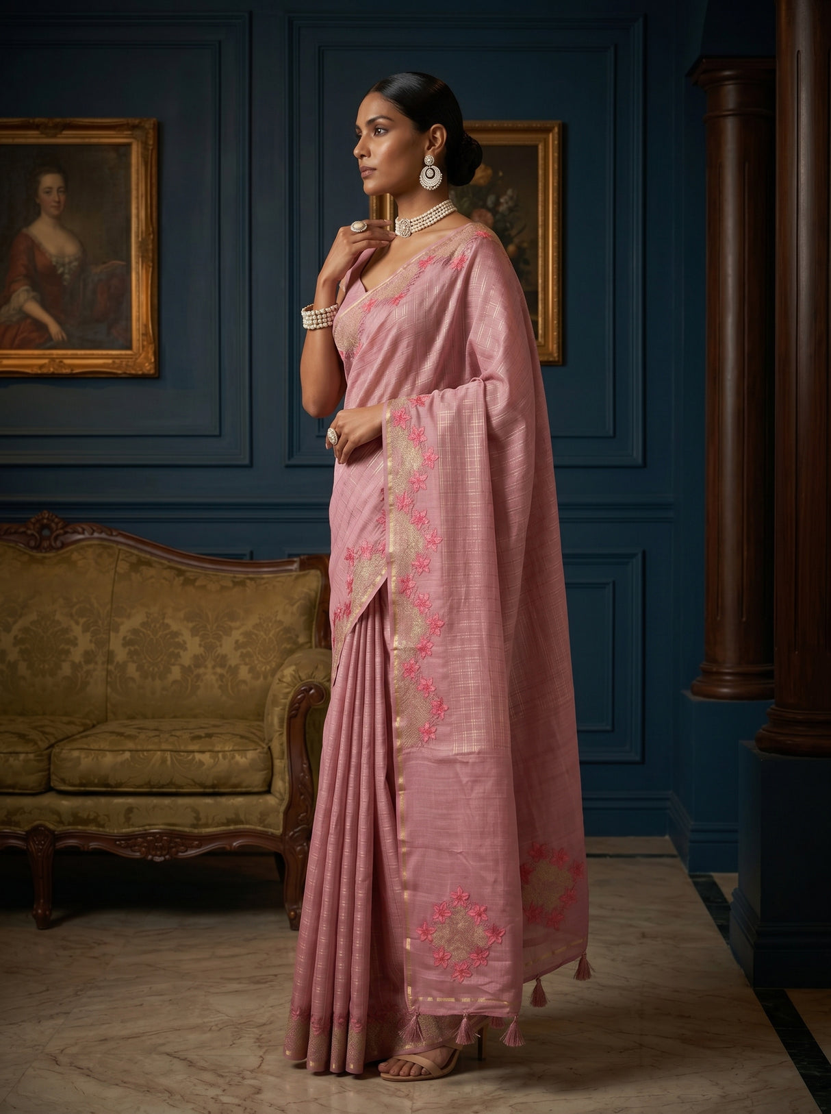 MIMOSA Saree Saree — pose 3 styling detail
