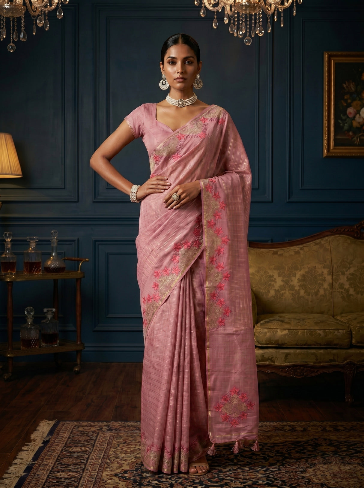 MIMOSA Saree Saree — pose 4 styling detail