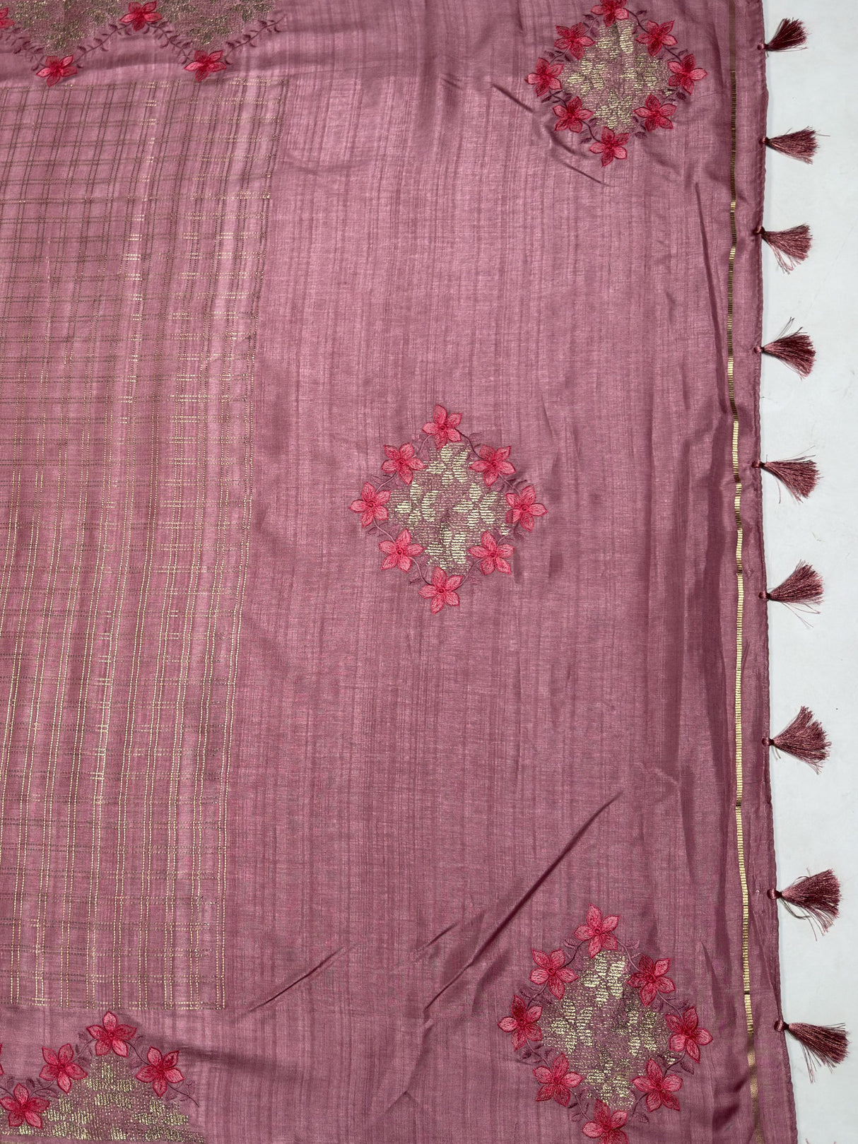 MIMOSA Saree Saree — pallu and zari work detail