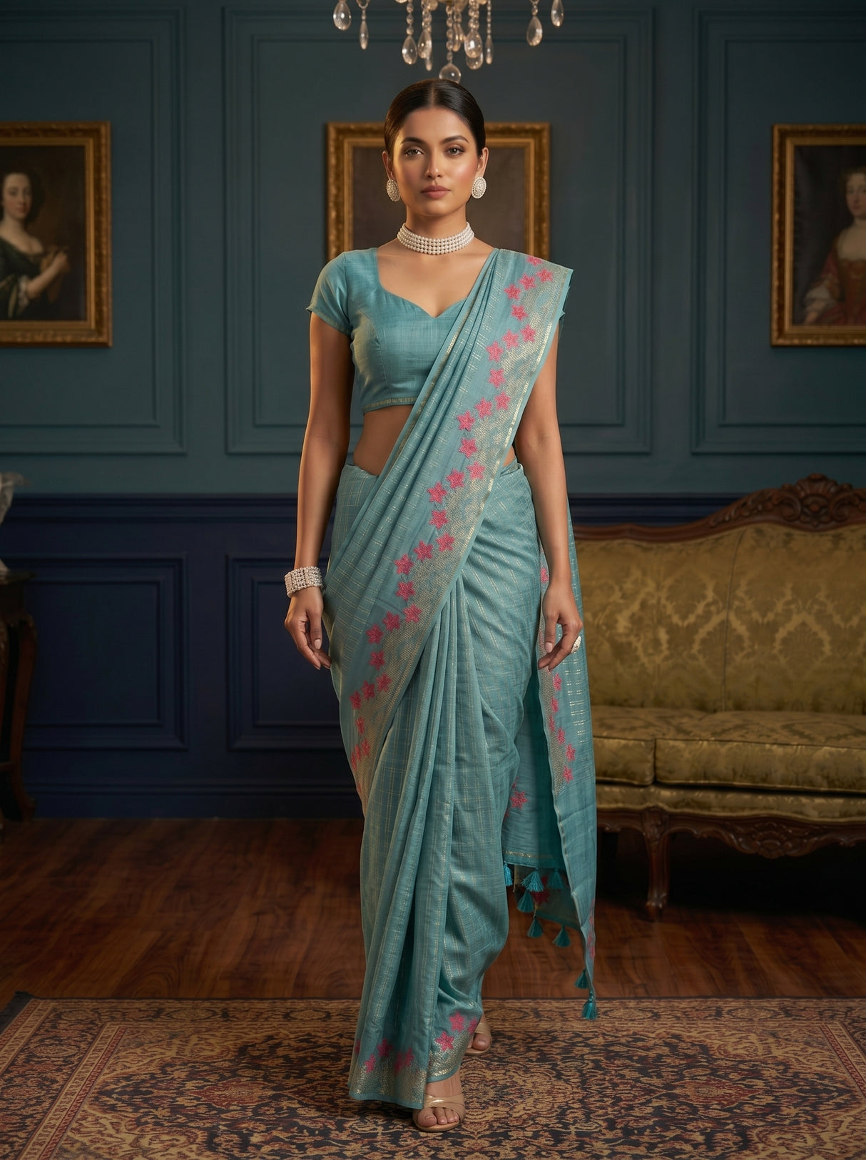 MIMOSA Saree Saree — pose 6 styling detail