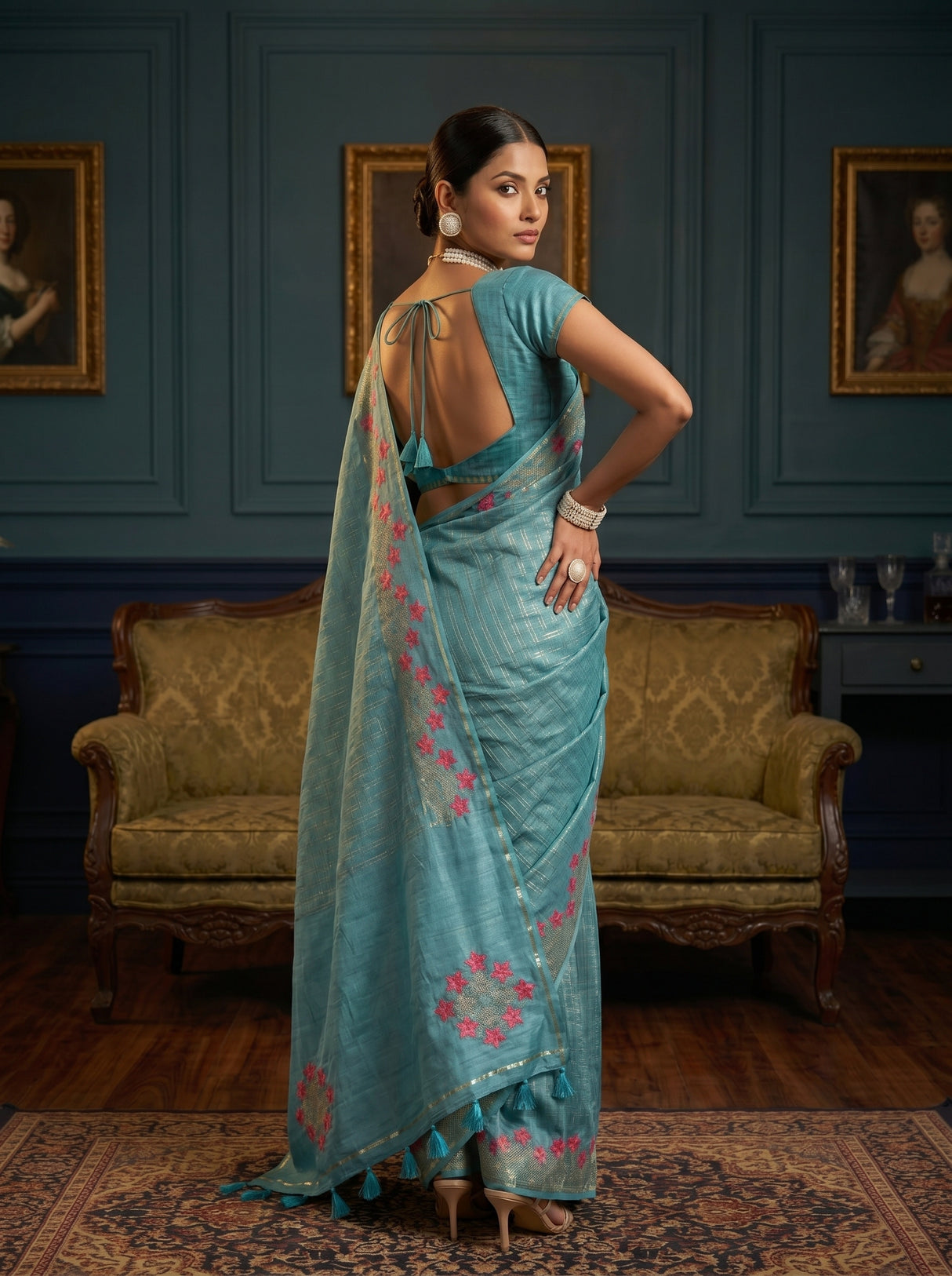 MIMOSA Saree Saree — pose 7 styling detail