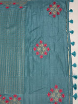 MIMOSA Saree Saree — pallu and zari work detail