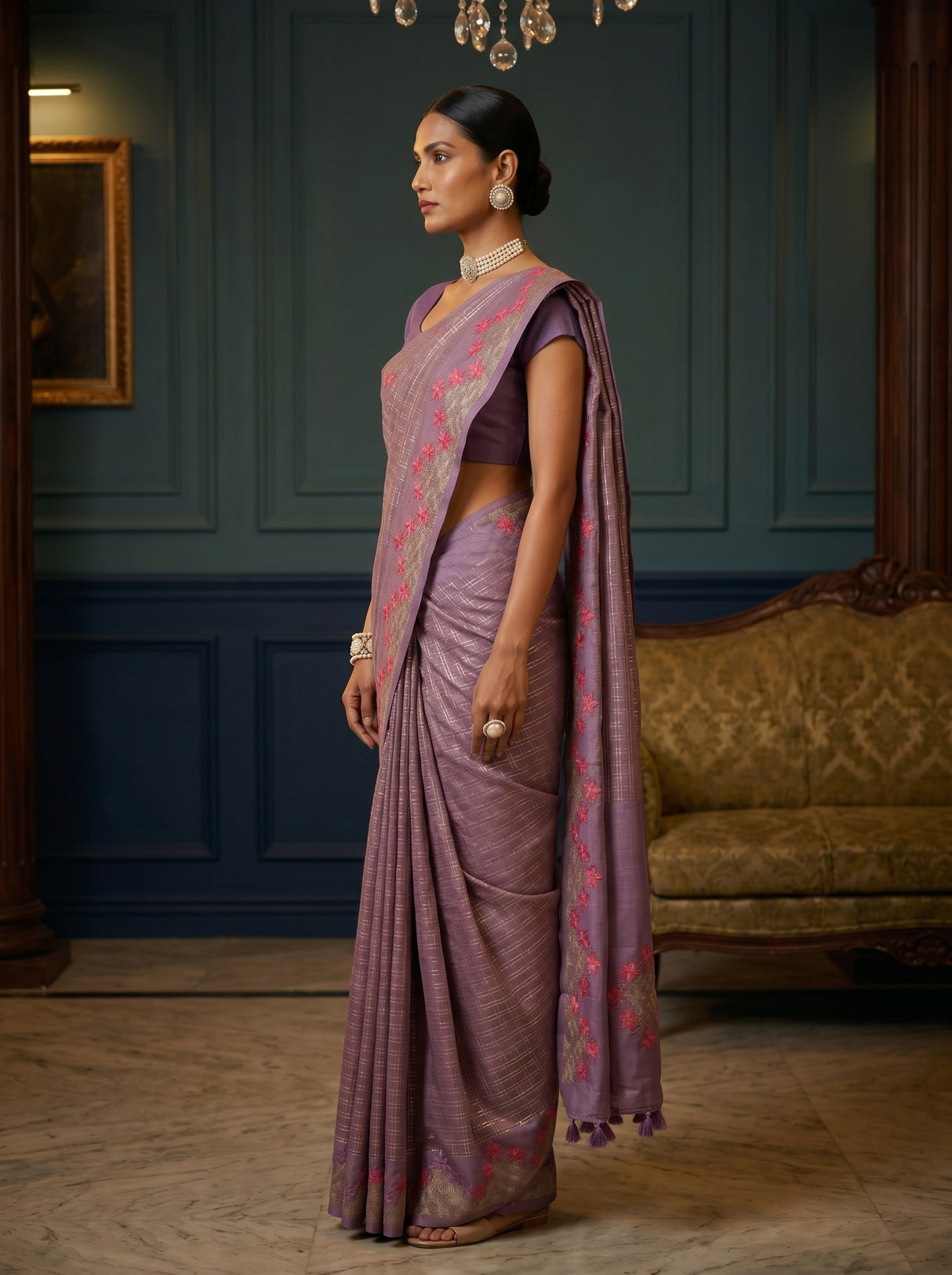 MIMOSA Saree Saree — pose 3 styling detail