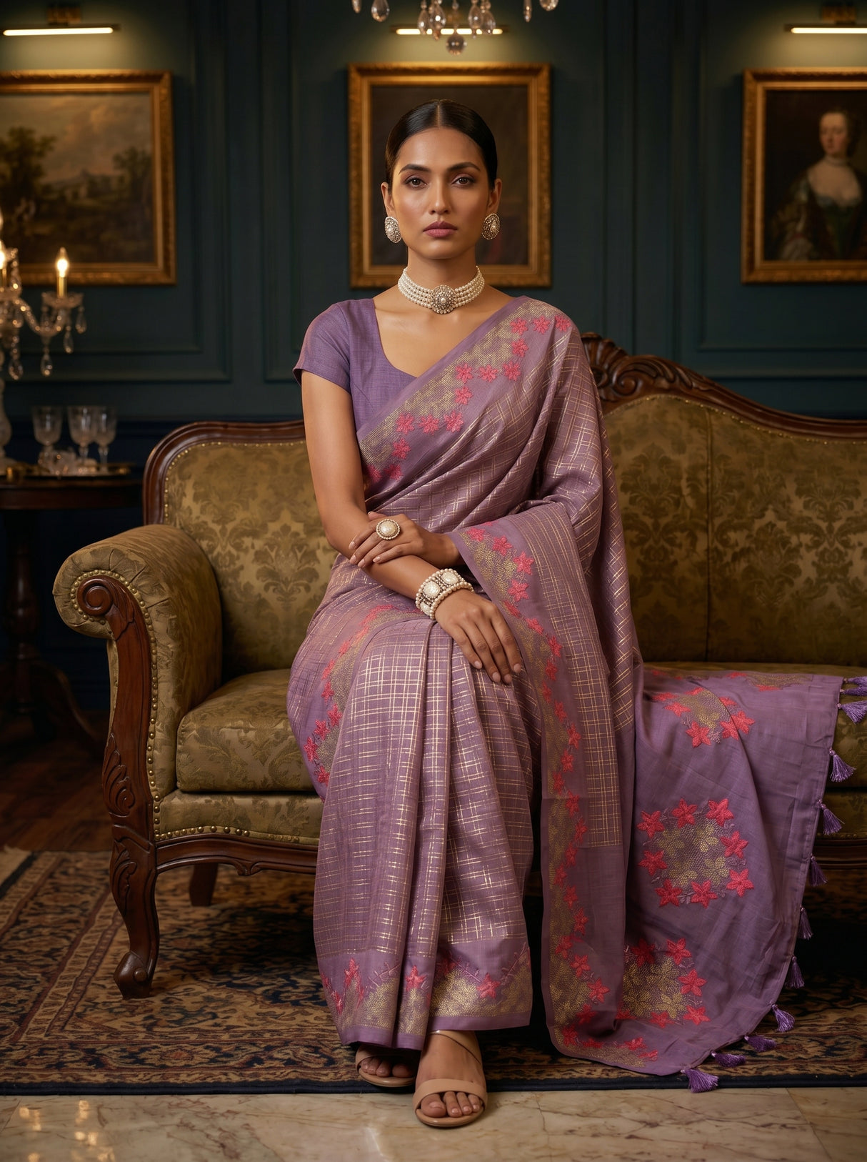 MIMOSA Saree Saree — pose 8 styling detail