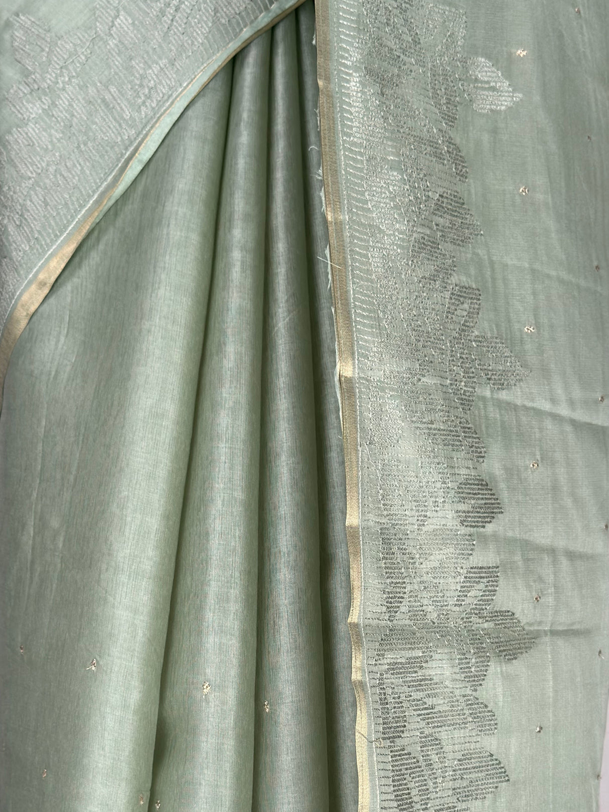 MIMOSA Pista Saree Saree — fleets shot full lifestyle