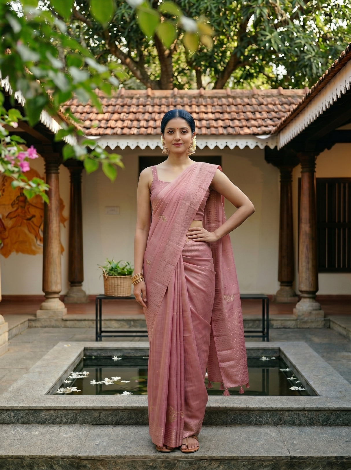 MIMOSA Saree Saree — pose 4 styling detail