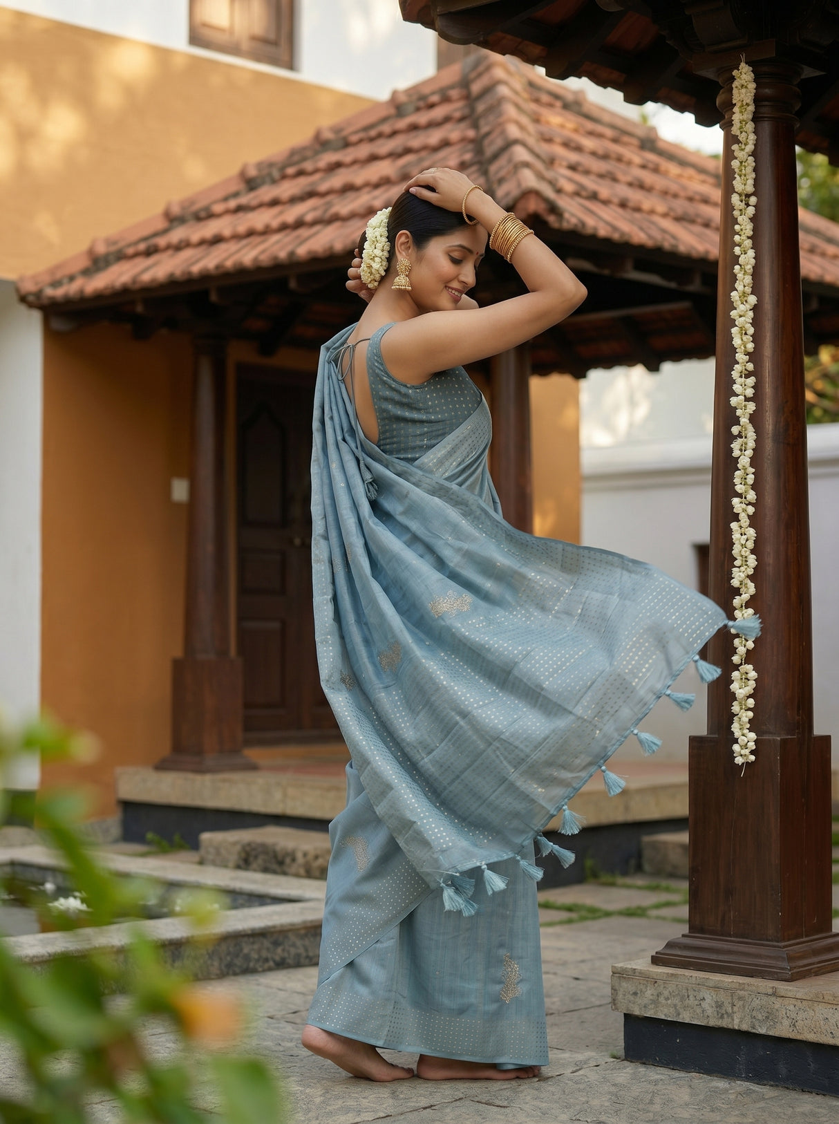MIMOSA Saree Saree — pose 9 styling detail