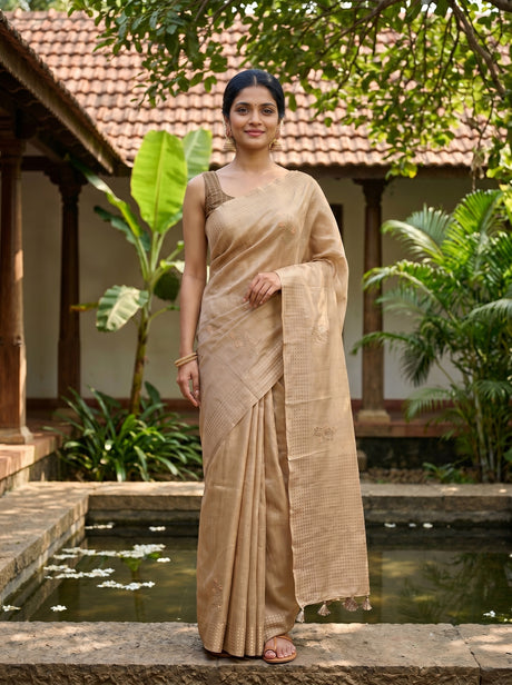 MIMOSA Saree Saree — front view on mannequin