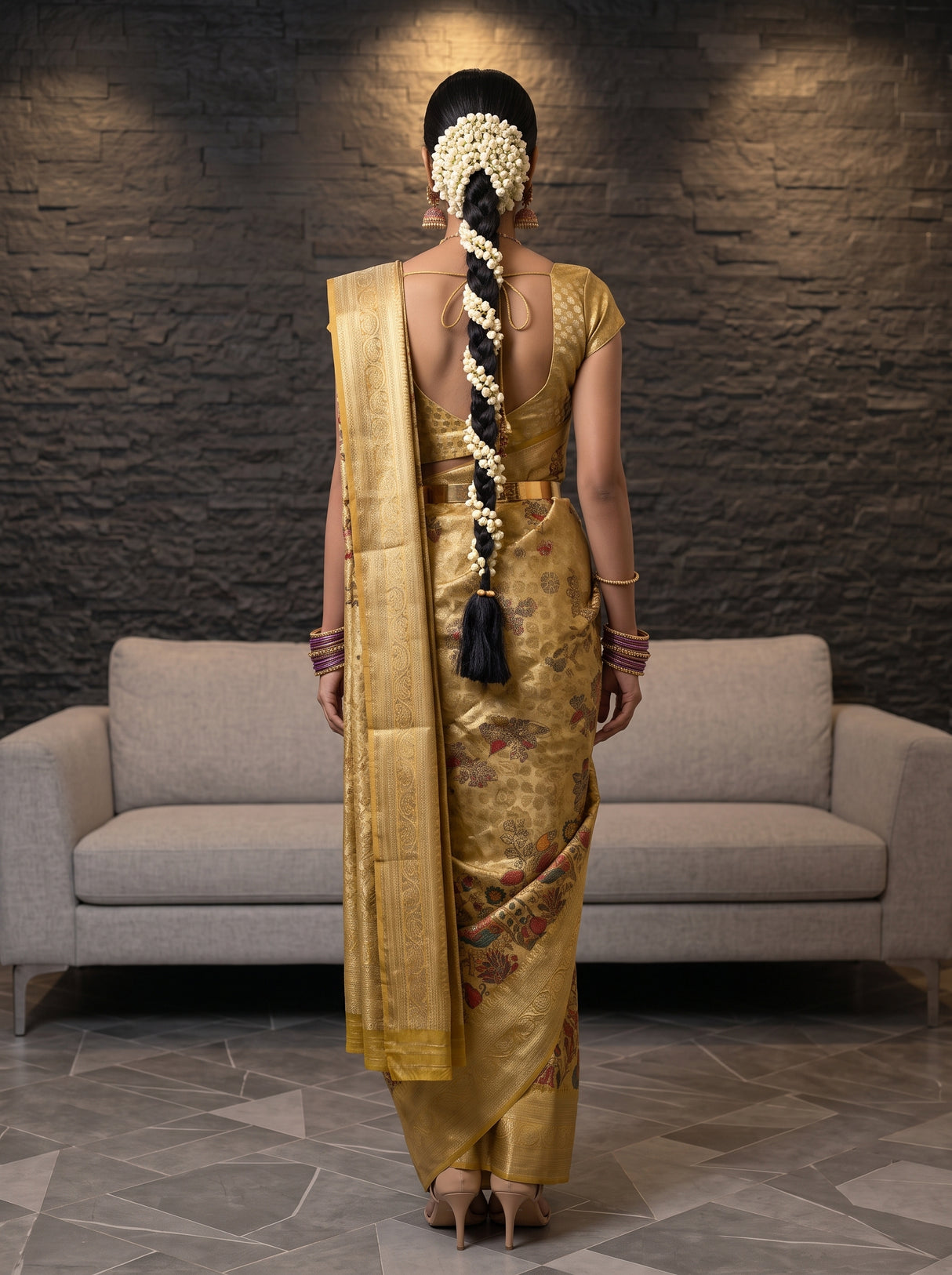MIMOSA Saree Saree — pose 2 styling detail