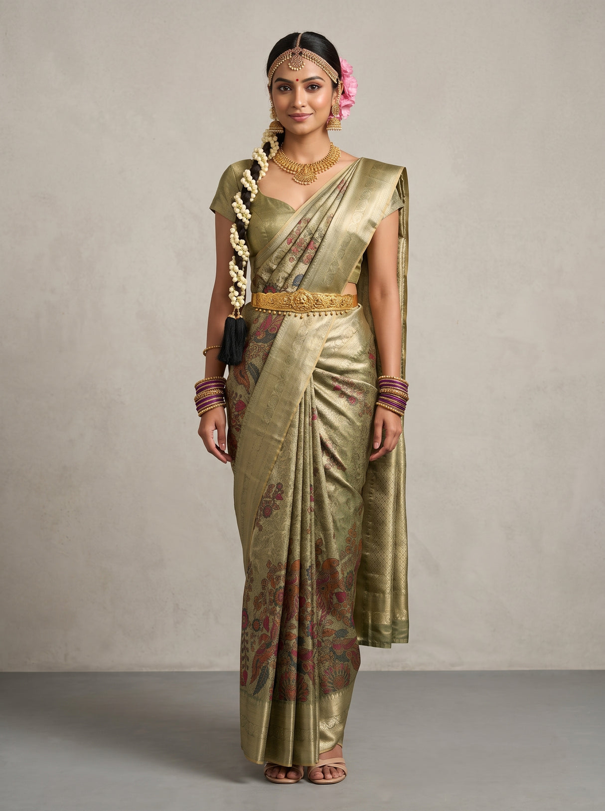 MIMOSA Saree Saree — front view on mannequin