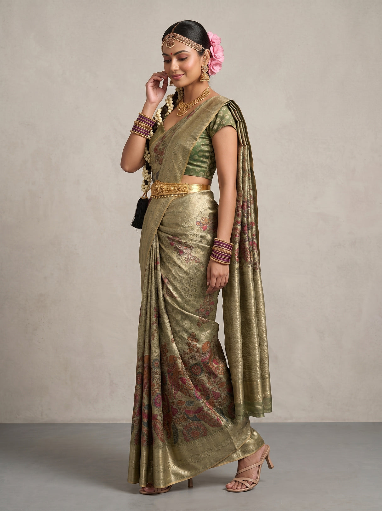 MIMOSA Saree Saree — pose 3 styling detail