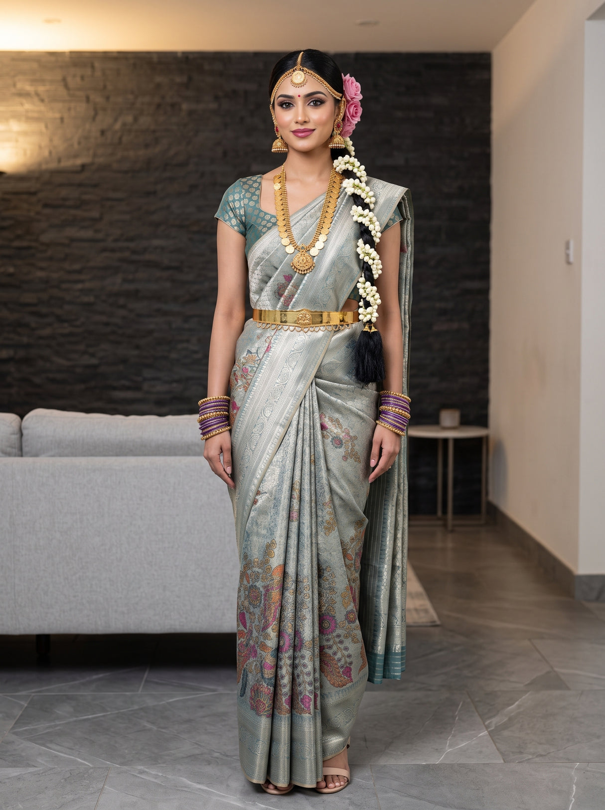 MIMOSA Saree Saree — front view on mannequin