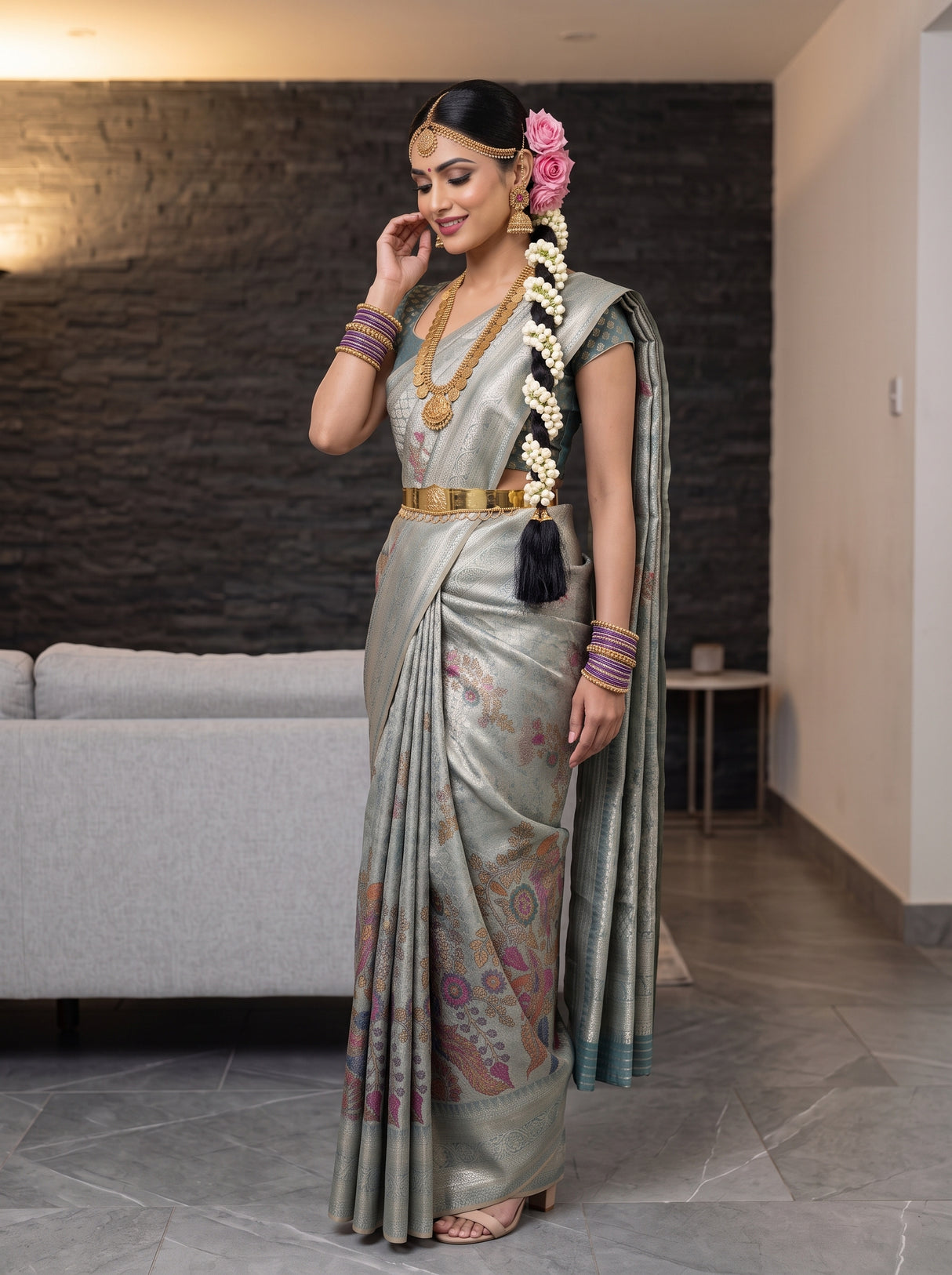MIMOSA Saree Saree — pose 3 styling detail