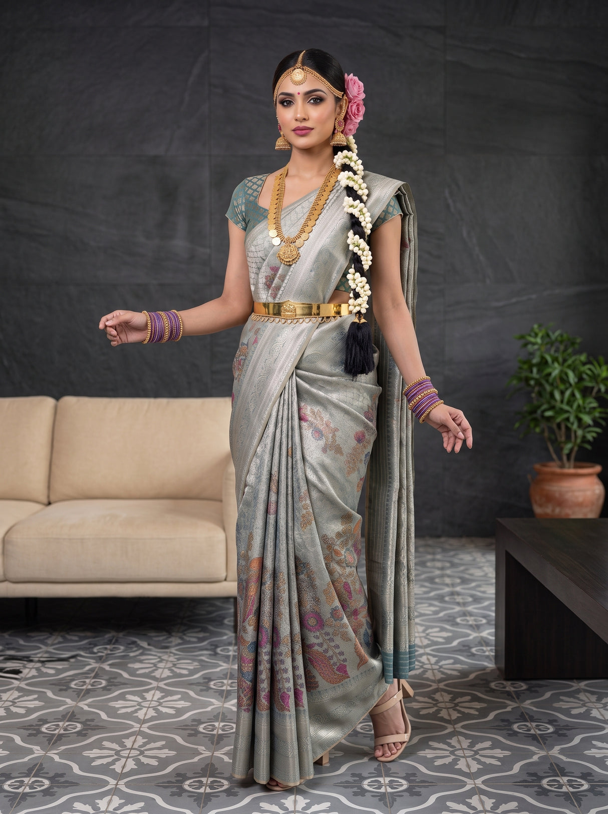 MIMOSA Saree Saree — pose 5 styling detail
