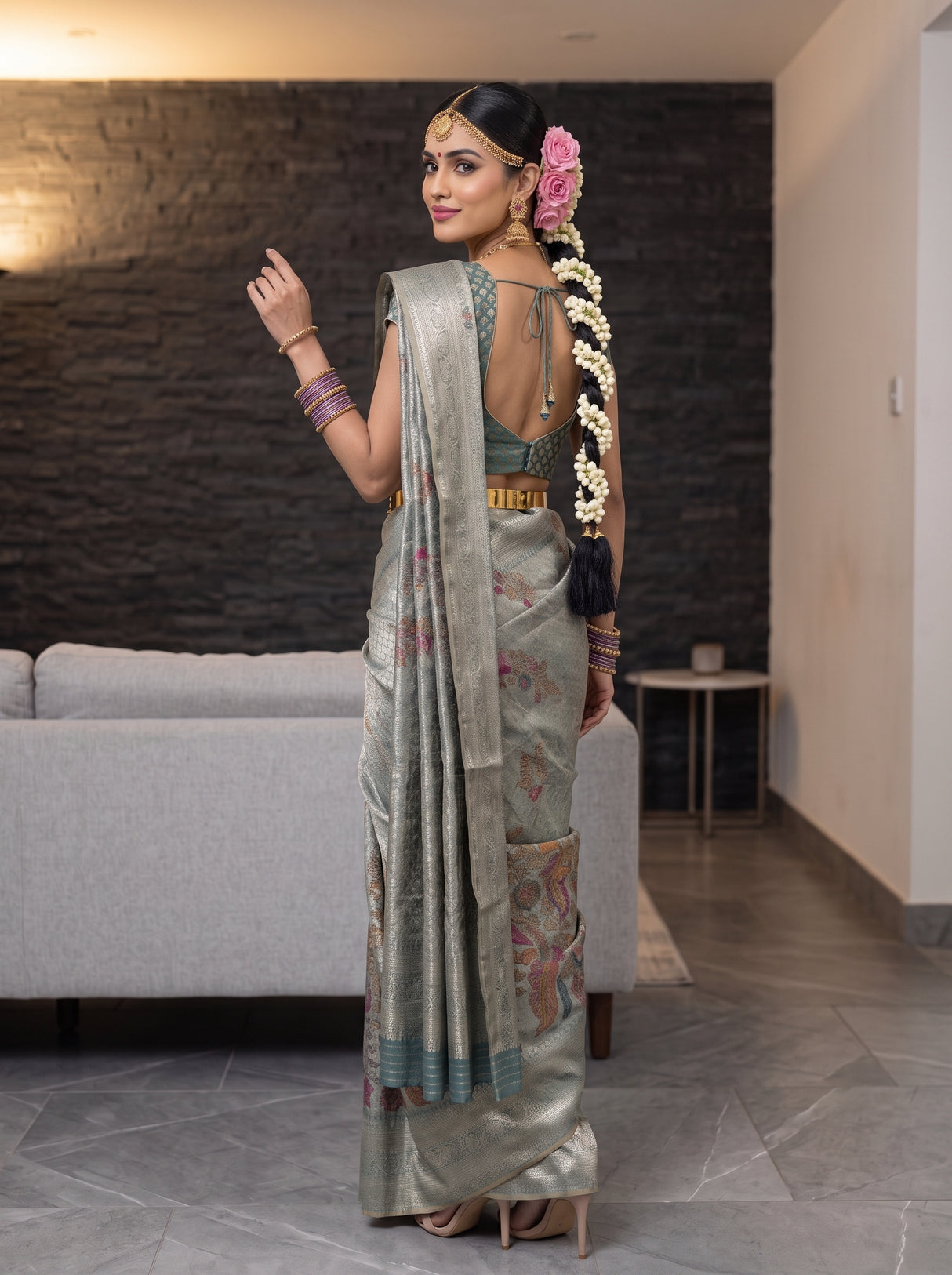 MIMOSA Saree Saree — pose 9 styling detail